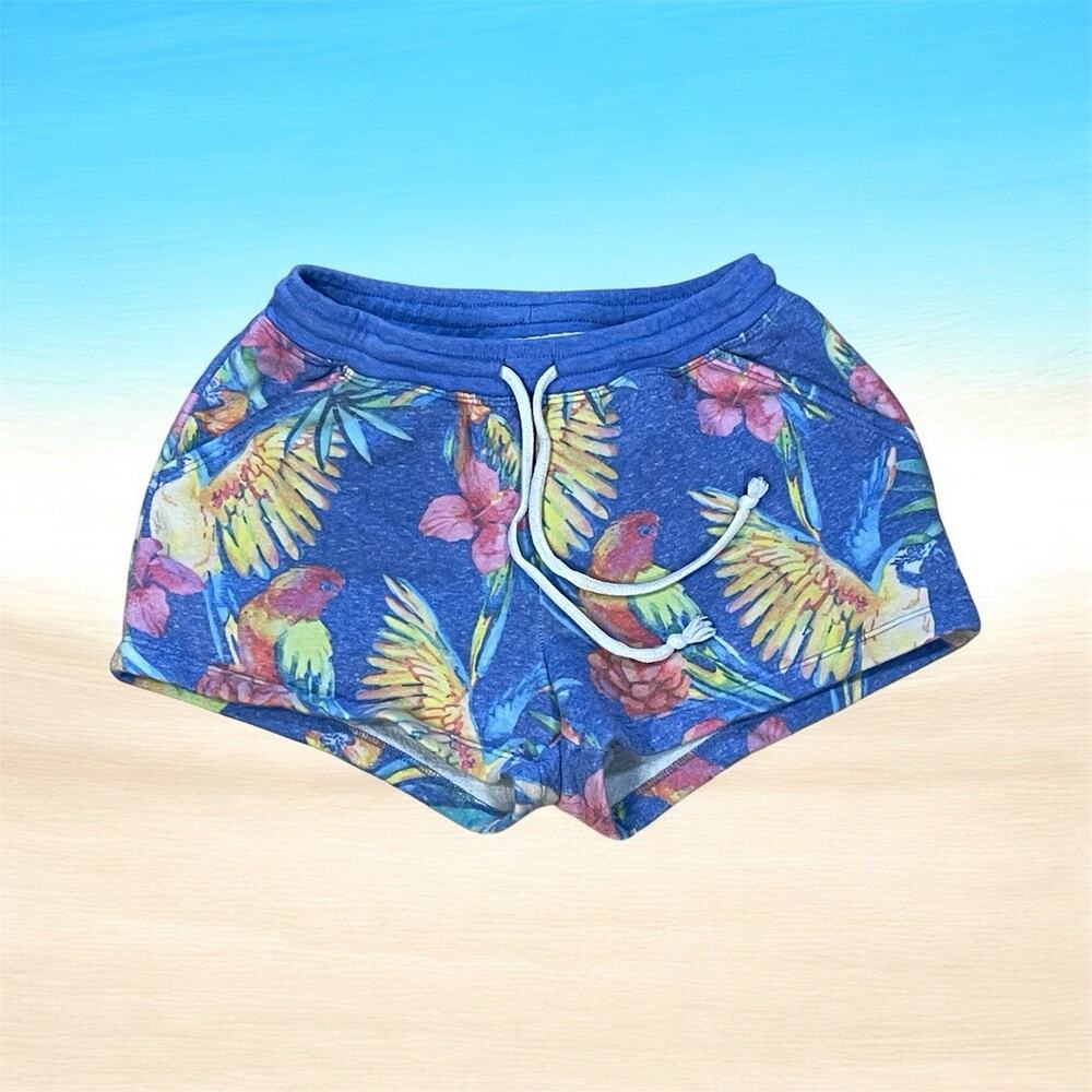 Chubbies Women’s Multicolor Floral/Bird Hawaiian Tropical Shorts Size X-Small